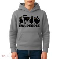 Ew People Funny Cat Lover Kids Hoodie thumb 4