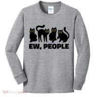 Ew People Funny Cat Lover Kids Long Sleeve Shirt thumb 0
