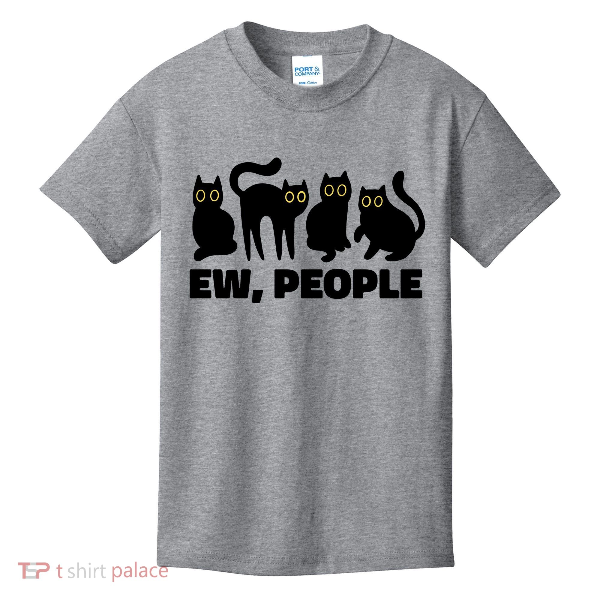 Ew People Funny Cat Lover Kids T-Shirt