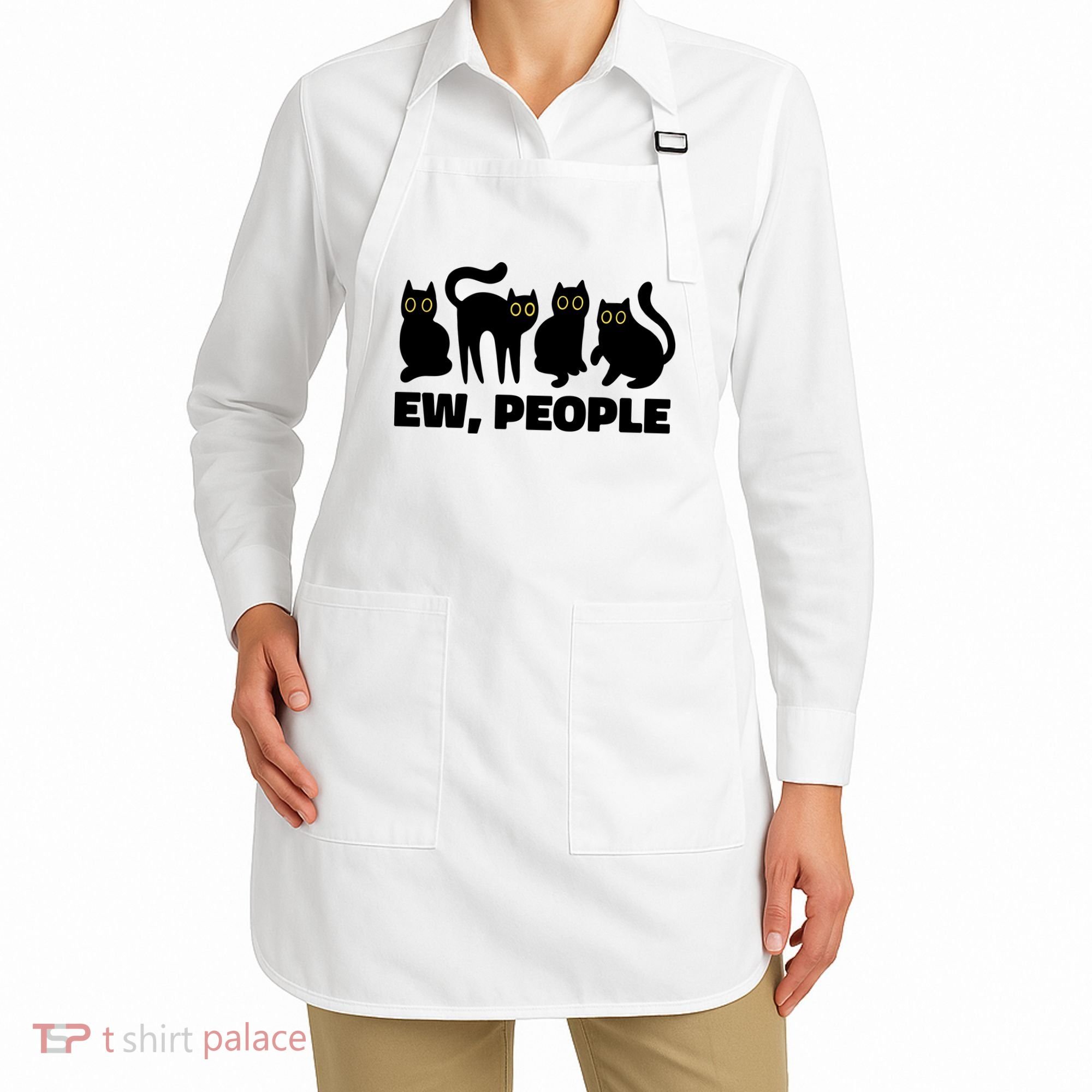 Ew People Funny Cat Lover Apron