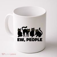 Ew People Funny Cat Lover Coffee Mug thumb 0