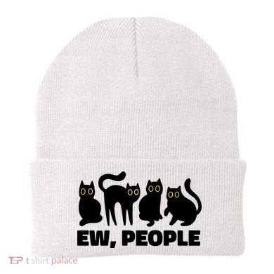 Ew People Funny Cat Lover Beanie