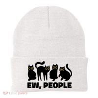 Ew People Funny Cat Lover Beanie thumb 0