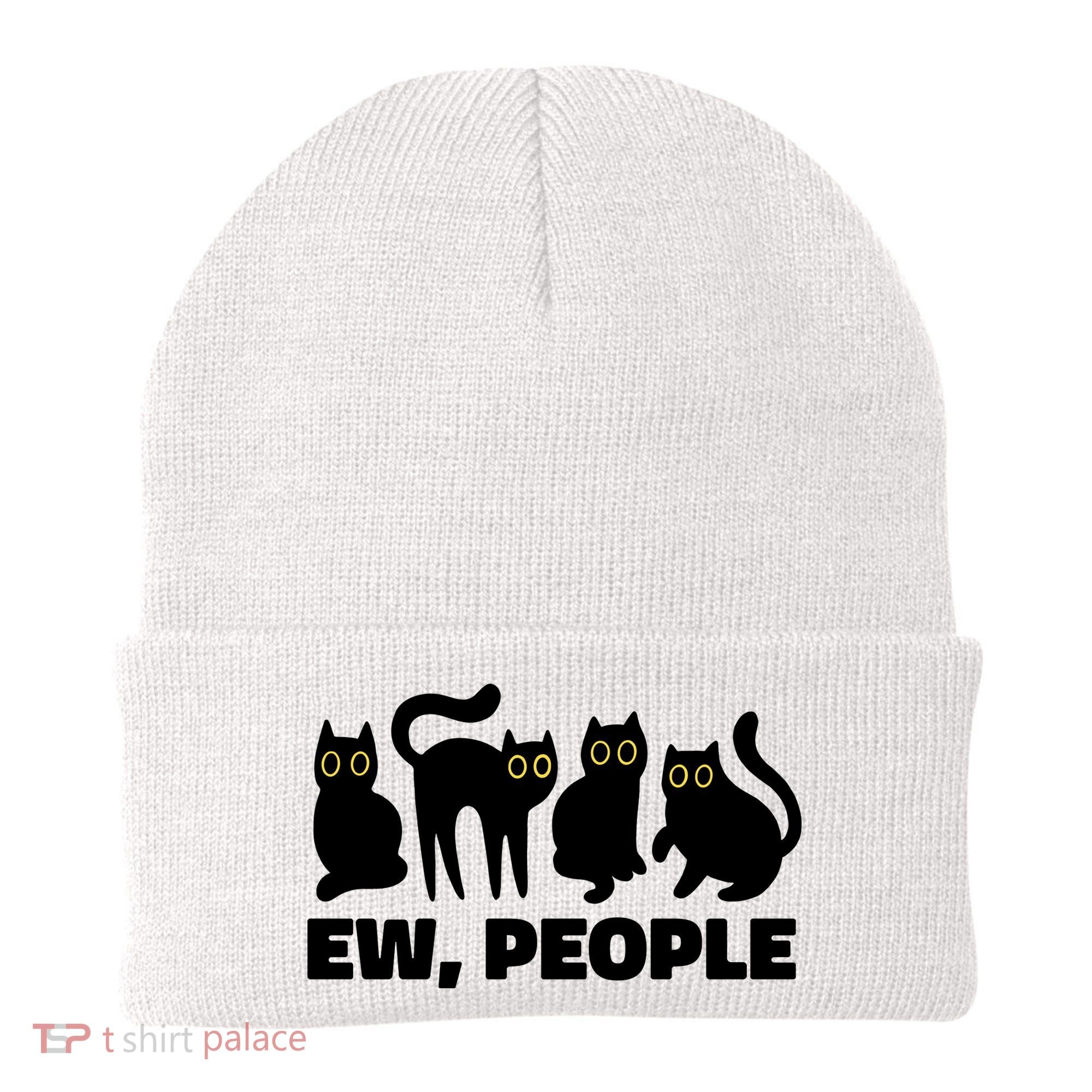 Ew People Funny Cat Lover Beanie