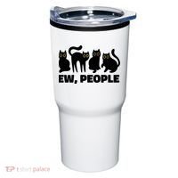 Ew People Funny Cat Lover Tumbler thumb 0