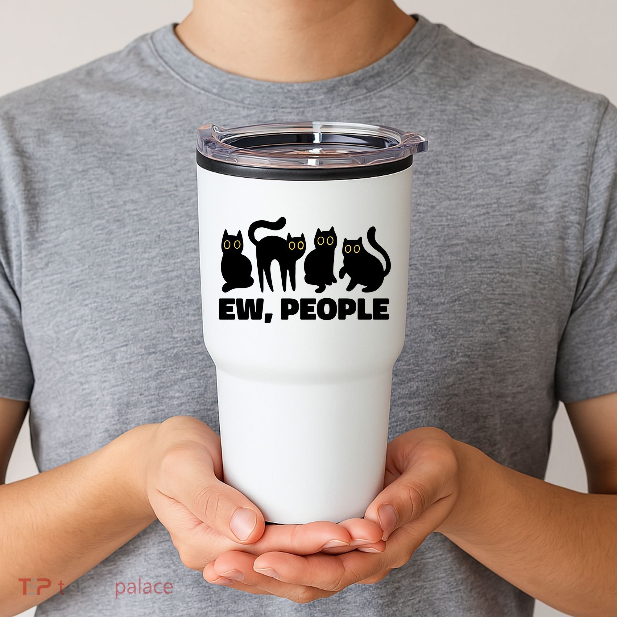 Ew People Funny Cat Lover Tumbler