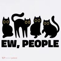 Ew People Funny Cat Lover Ornament thumb 1