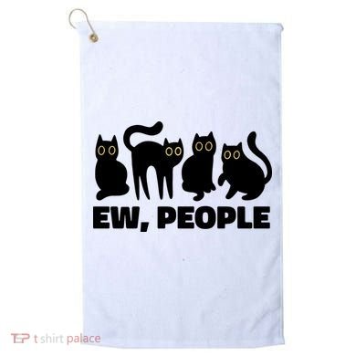Ew People Funny Cat Lover Golf Towel