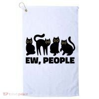 Ew People Funny Cat Lover Golf Towel thumb 0