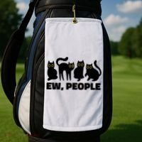Ew People Funny Cat Lover Golf Towel thumb 2