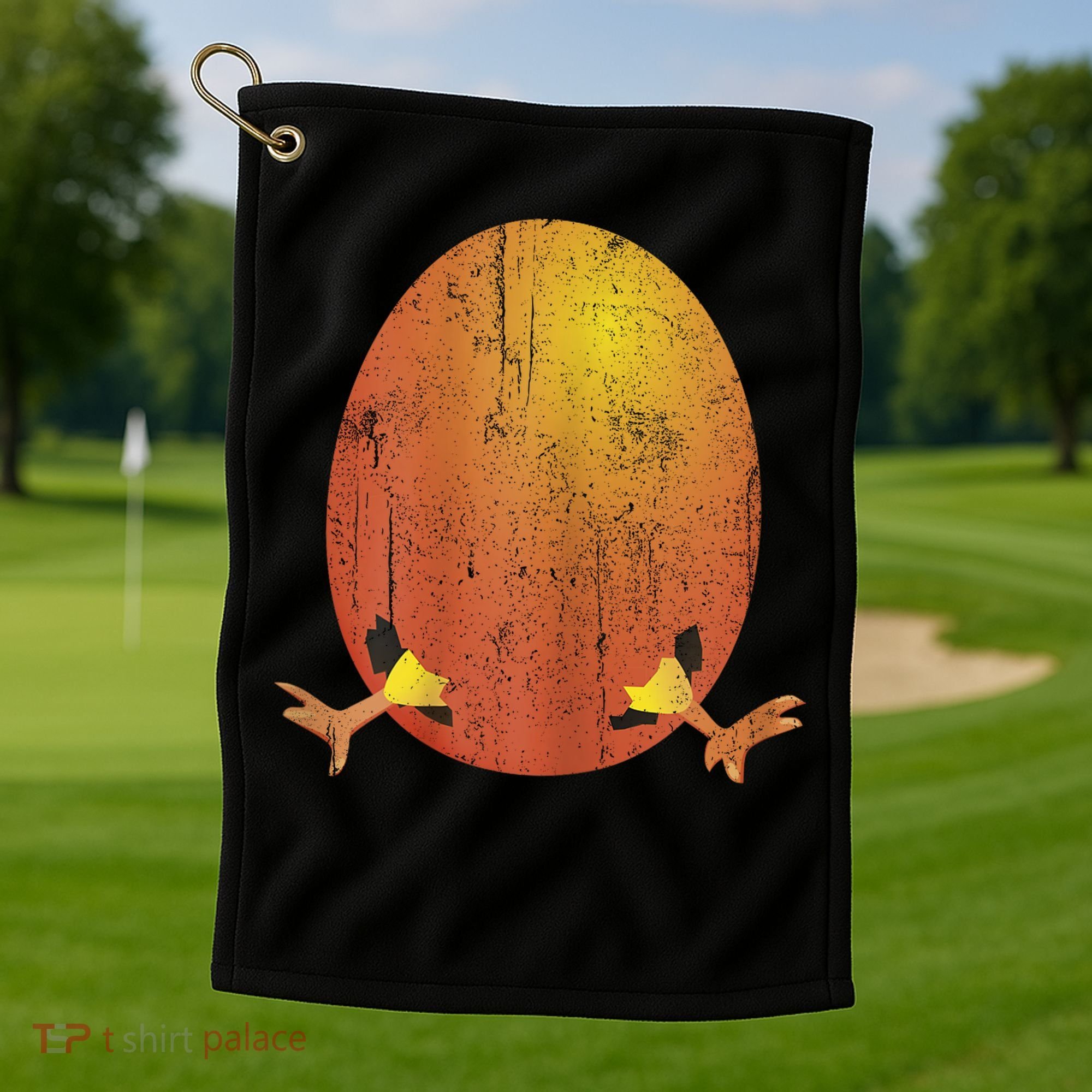 Easter Pregnancy For Expecting Mom Retro Boy Golf Towel