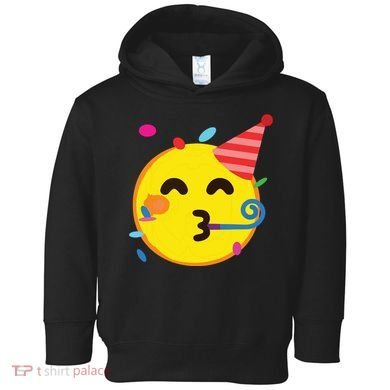 Emoticon Partying Face Birthday Toddler Hoodie