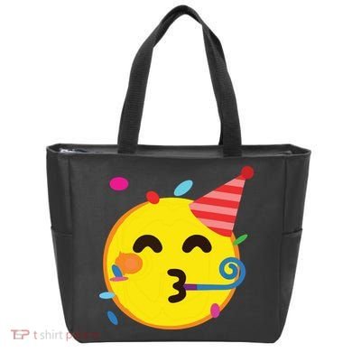 Emoticon Partying Face Birthday Tote Bag