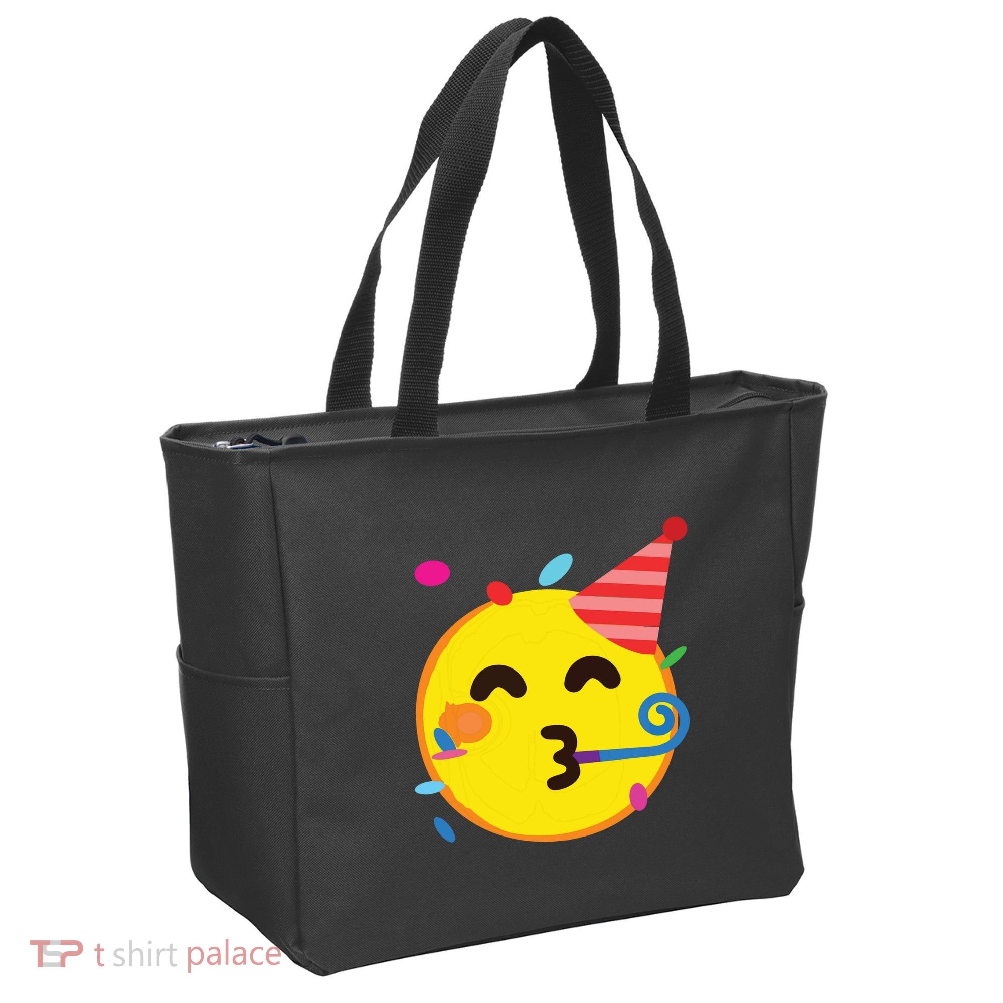Emoticon Partying Face Birthday Tote Bag