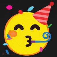 Emoticon Partying Face Birthday Tote Bag thumb 4