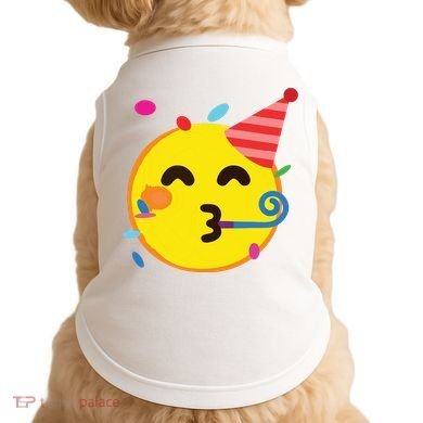 Emoticon Partying Face Birthday Doggie Tank