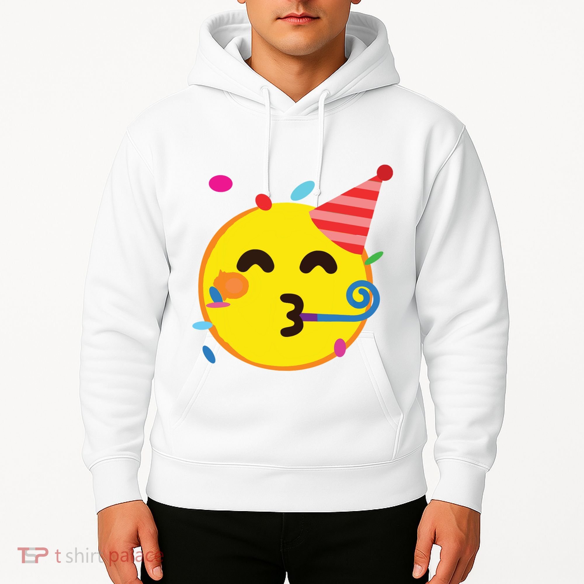Emoticon Partying Face Birthday Hoodie