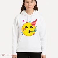 Emoticon Partying Face Birthday Hoodie thumb 5