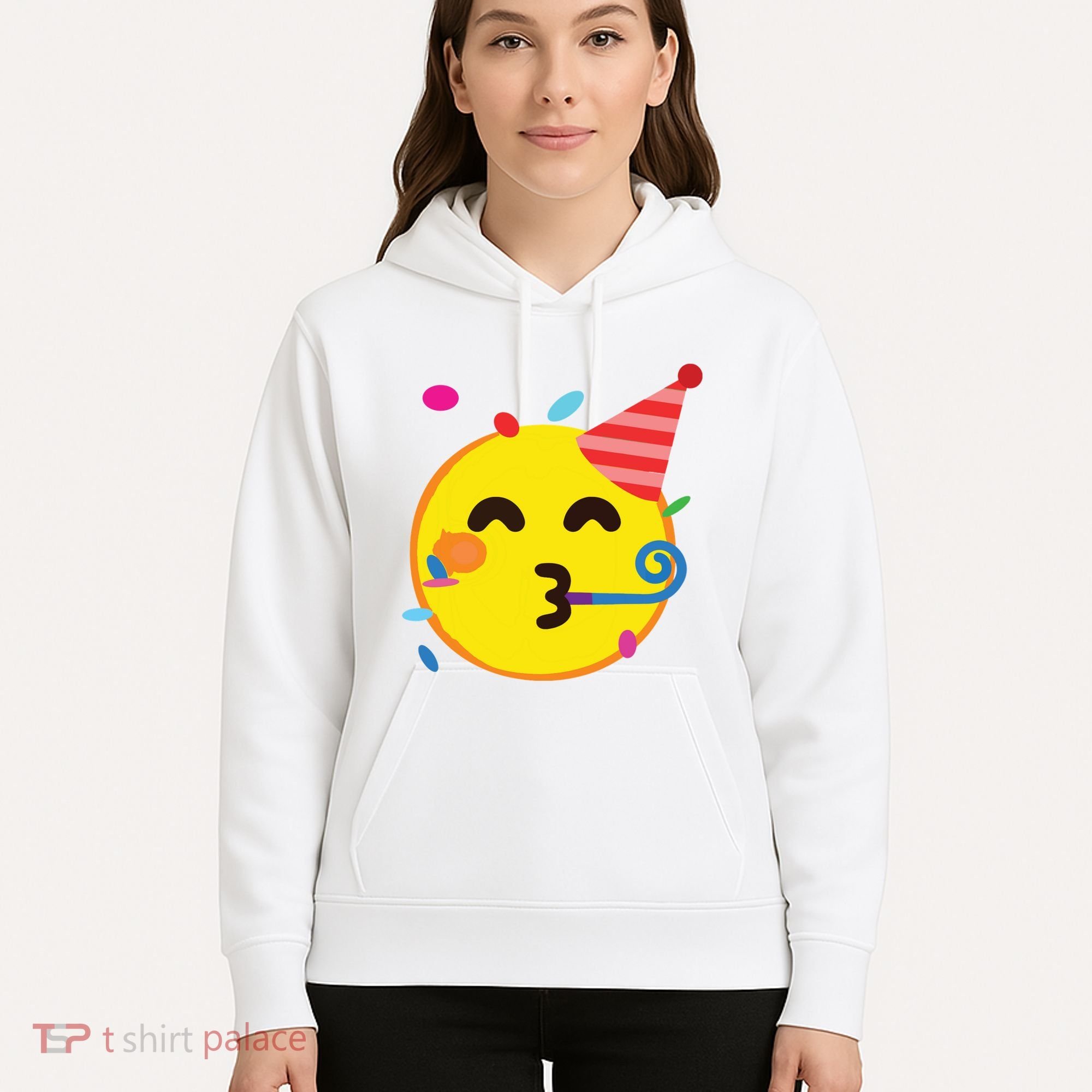 Emoticon Partying Face Birthday Hoodie