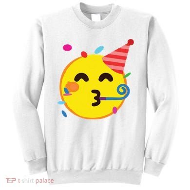 Emoticon Partying Face Birthday Sweatshirt