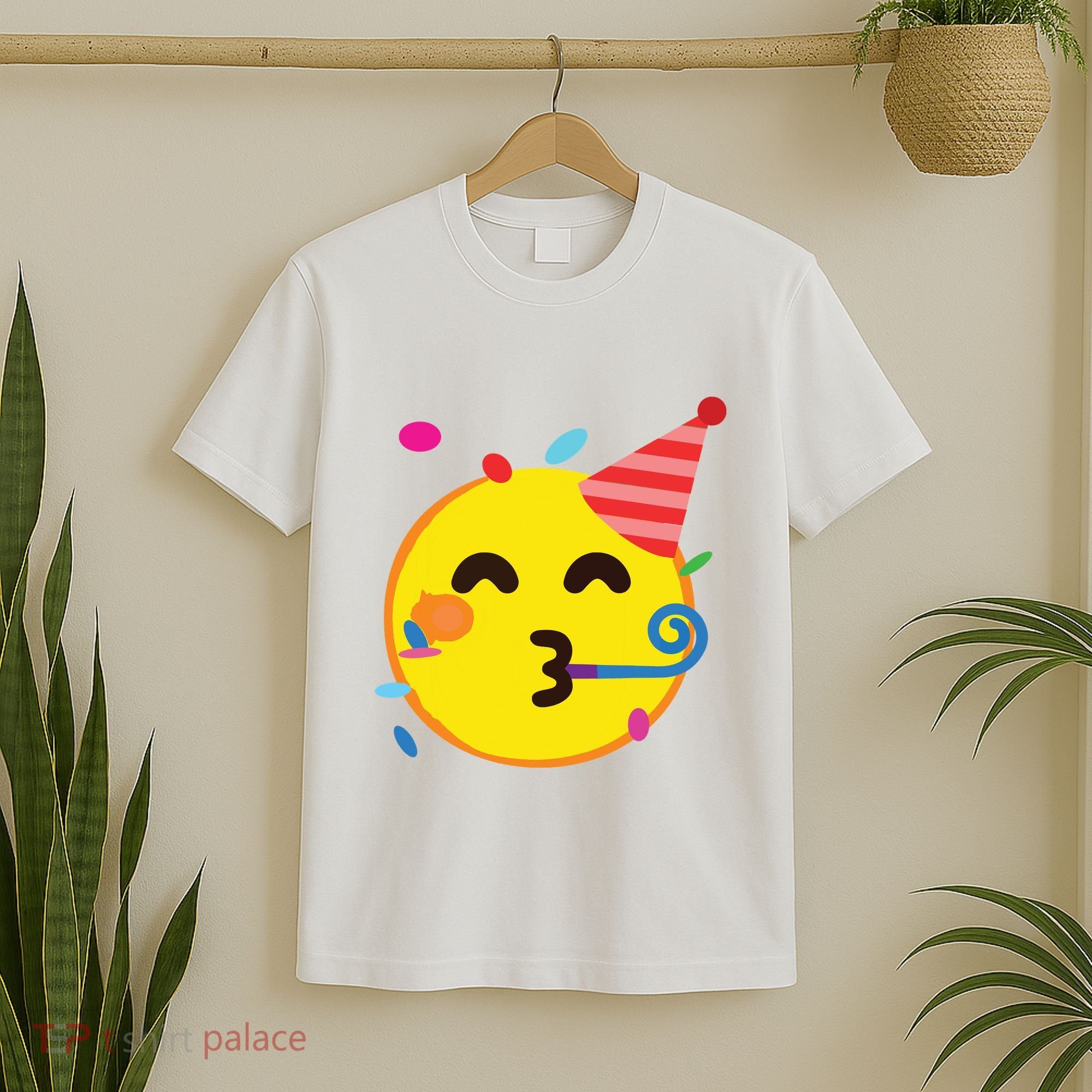 Emoticon Partying Face Birthday T-Shirt