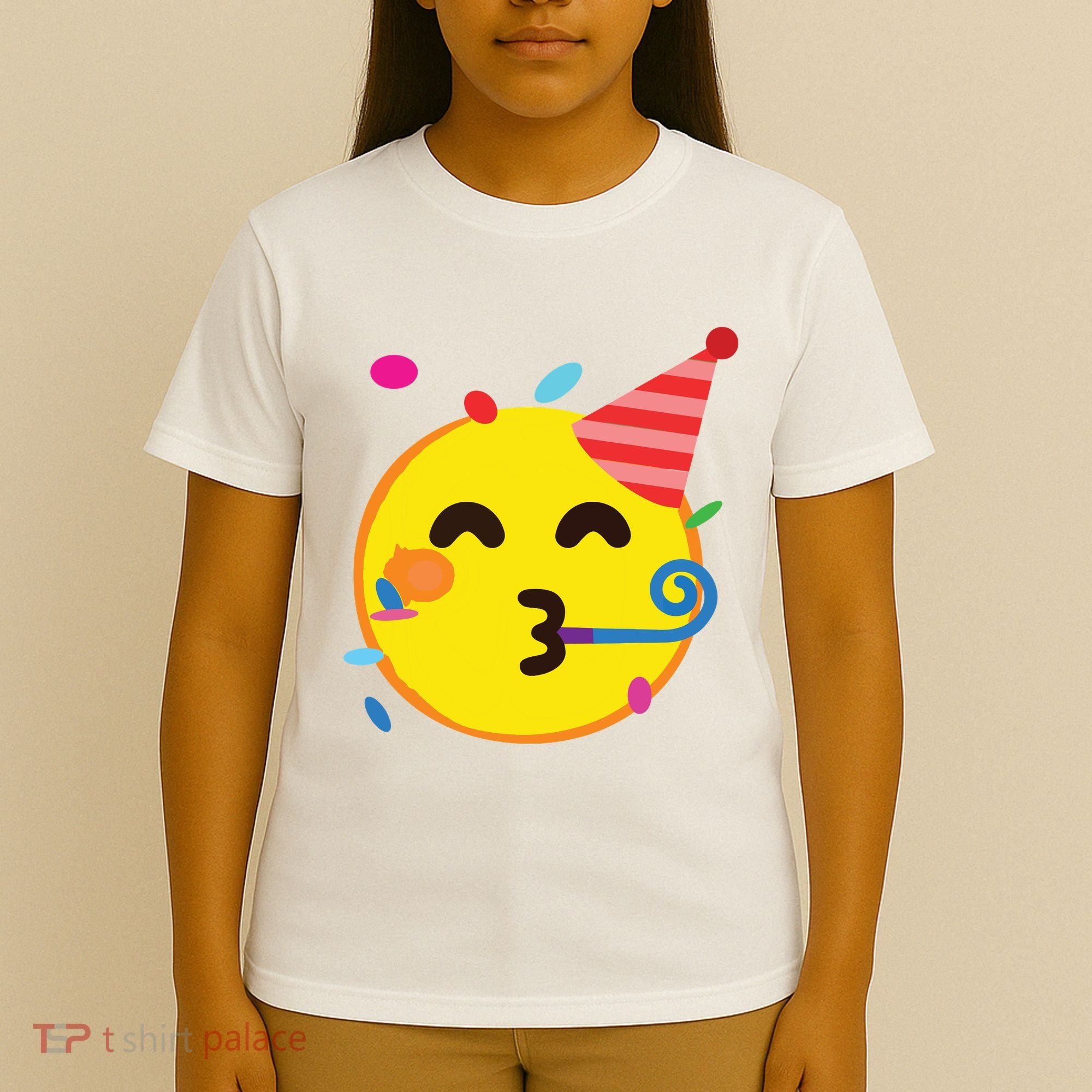 Emoticon Partying Face Birthday T-Shirt