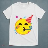 Emoticon Partying Face Birthday T-Shirt thumb 5