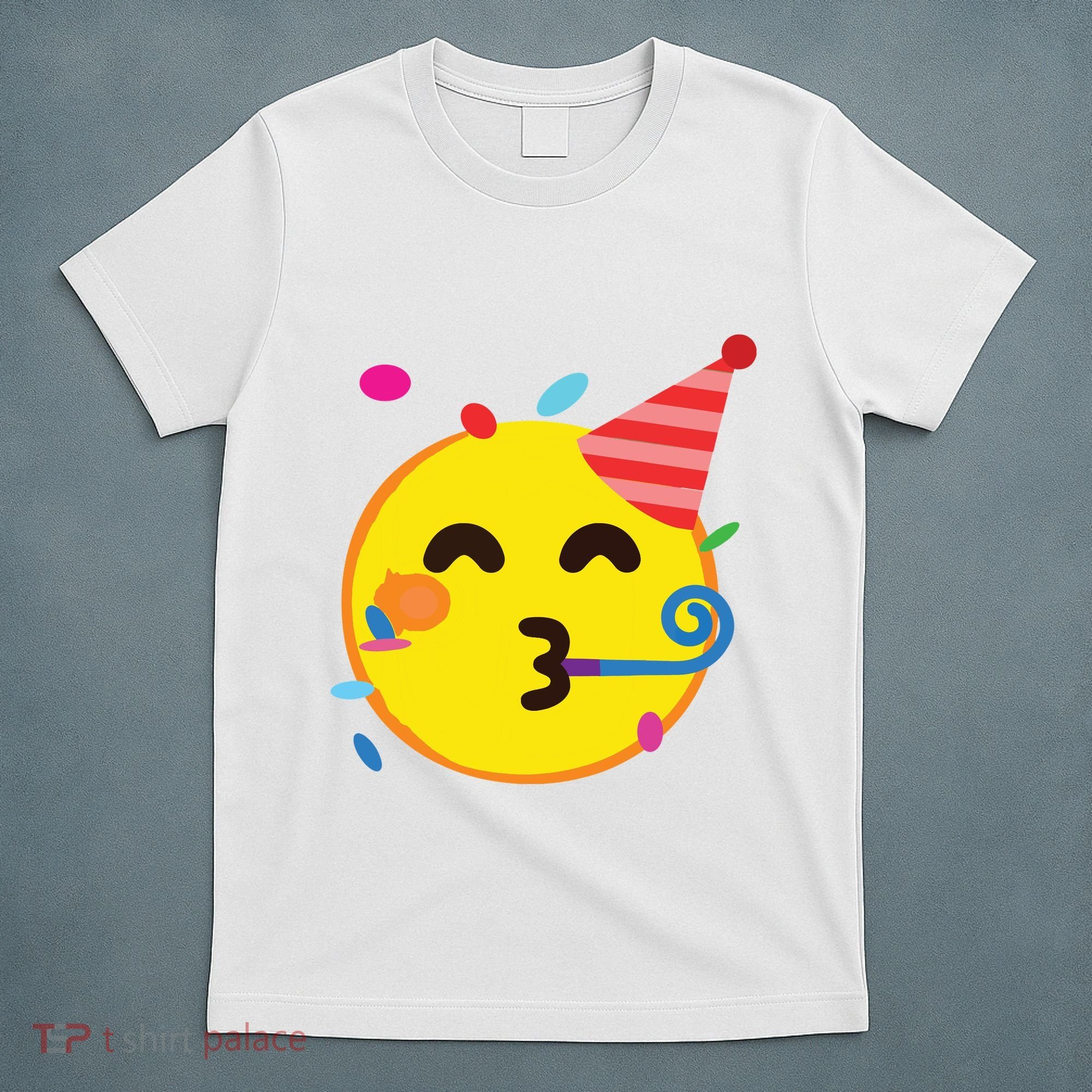 Emoticon Partying Face Birthday T-Shirt