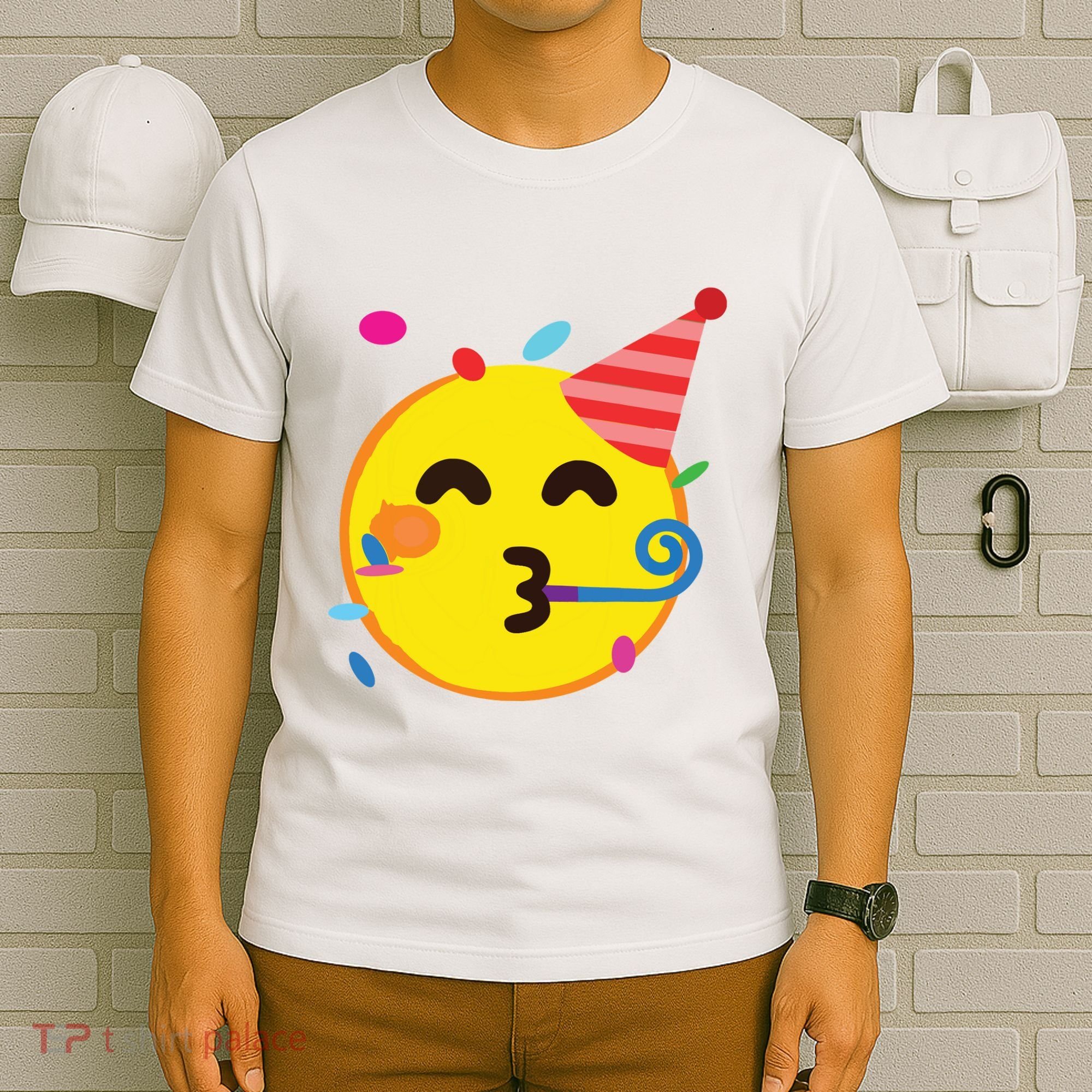 Emoticon Partying Face Birthday T-Shirt