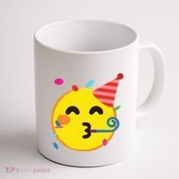 Emoticon Partying Face Birthday Coffee Mug thumb 1