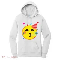 Emoticon Partying Face Birthday Women's Hoodie thumb 0