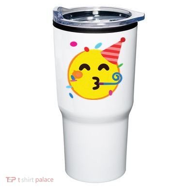 Emoticon Partying Face Birthday Tumbler