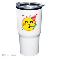 Emoticon Partying Face Birthday Tumbler thumb 0