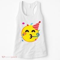 Emoticon Partying Face Birthday Women's Tank Top thumb 0