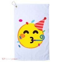 Emoticon Partying Face Birthday Golf Towel thumb 0