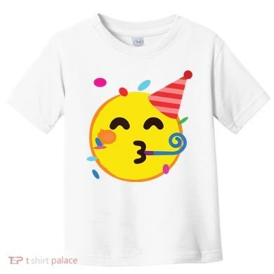 Emoticon Partying Face Birthday Toddler T-Shirt