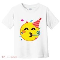 Emoticon Partying Face Birthday Toddler T-Shirt thumb 0