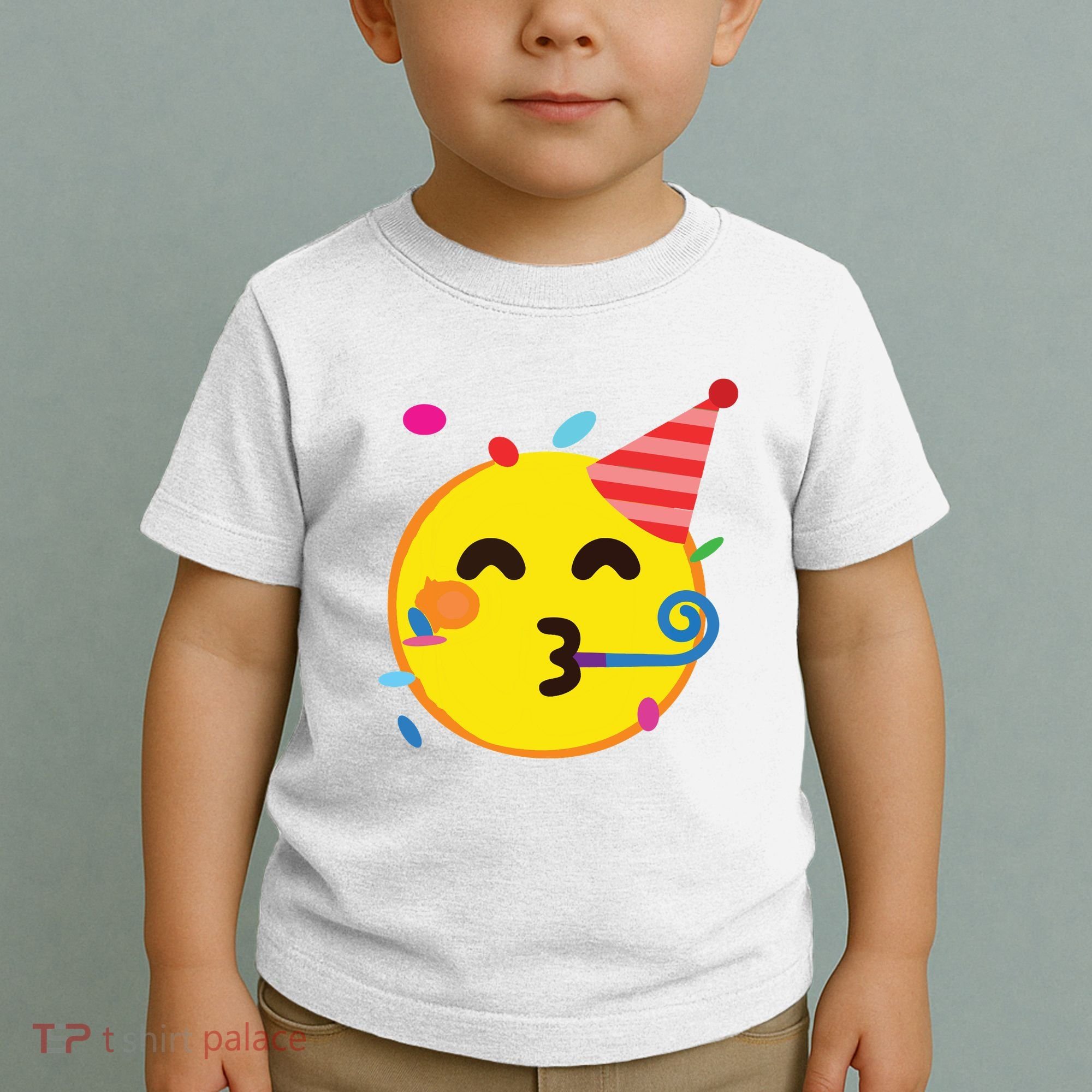 Emoticon Partying Face Birthday Toddler T-Shirt