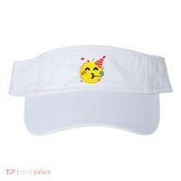 Emoticon Partying Face Birthday Visor thumb 0