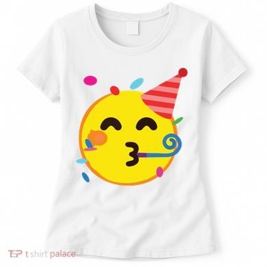 Emoticon Partying Face Birthday Women's T-Shirt