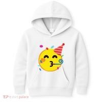 Emoticon Partying Face Birthday Kids Hoodie thumb 0