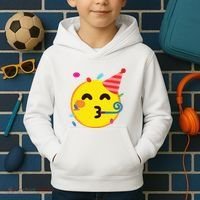 Emoticon Partying Face Birthday Kids Hoodie thumb 2