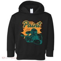 Eat Paint Funny Paintball Toddler Hoodie thumb 0