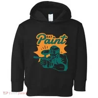 Eat Paint Funny Paintball Toddler Hoodie thumb 0