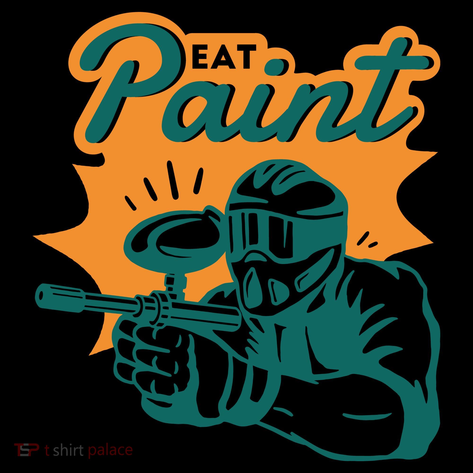 Eat Paint Funny Paintball Toddler Hoodie