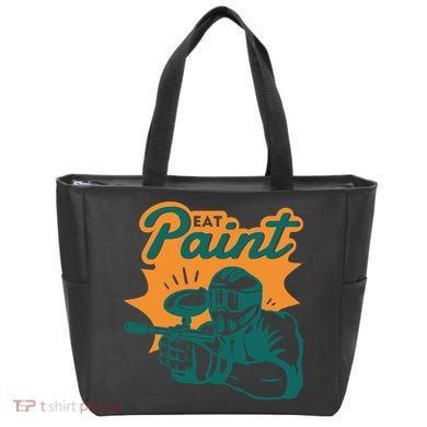 Eat Paint Funny Paintball Tote Bag