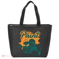 Eat Paint Funny Paintball Tote Bag thumb 0