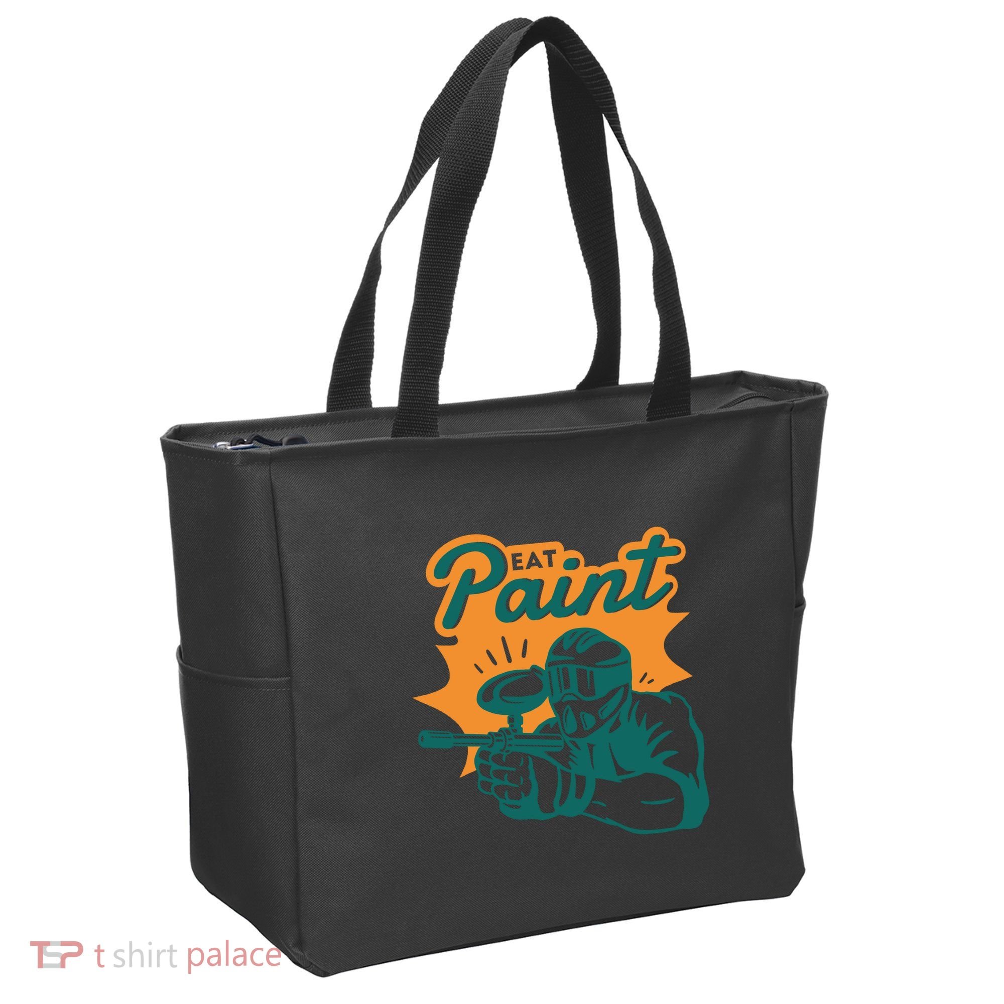 Eat Paint Funny Paintball Tote Bag