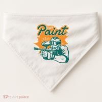 Eat Paint Funny Paintball USA-Made Doggie Bandana thumb 0