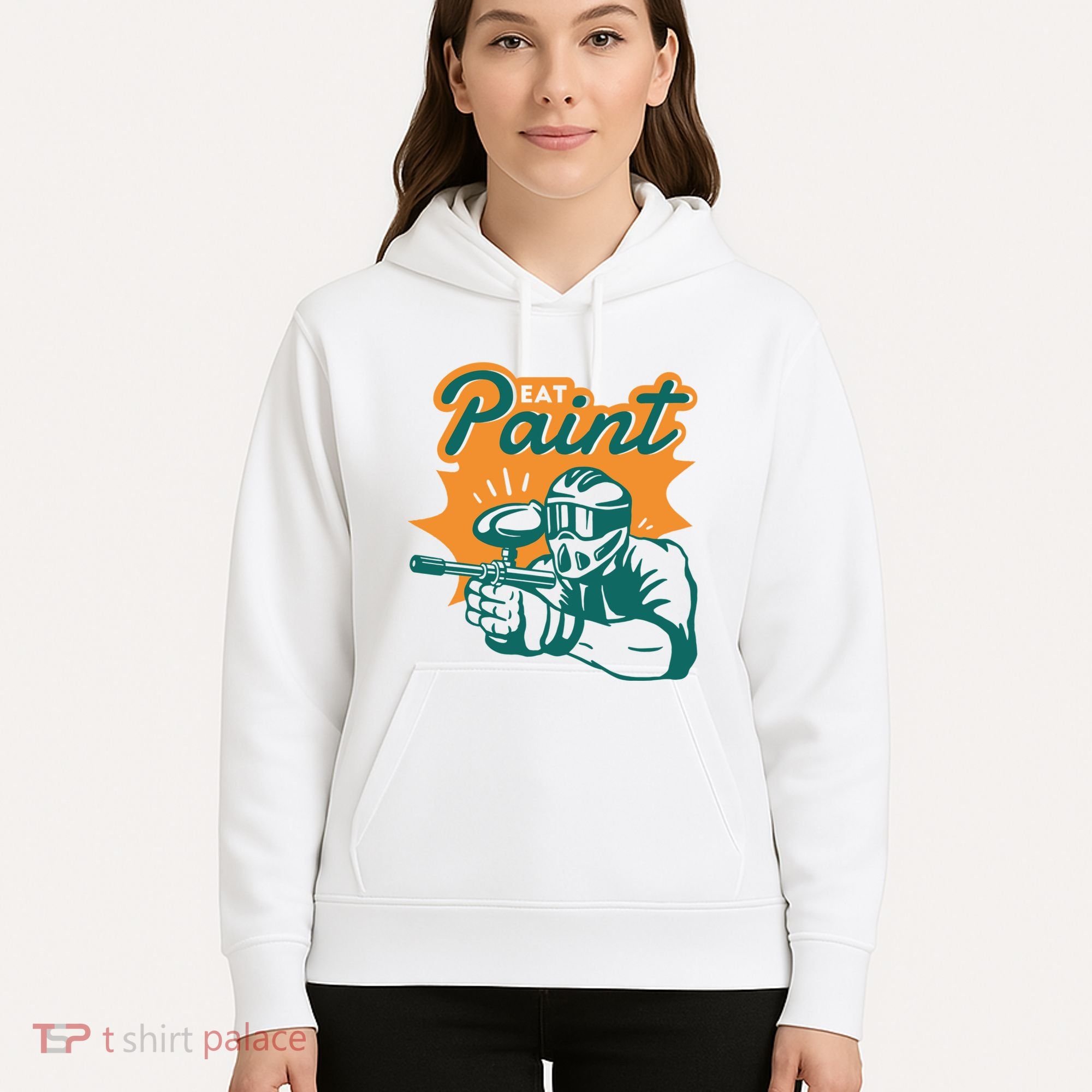 Eat Paint Funny Paintball Hoodie